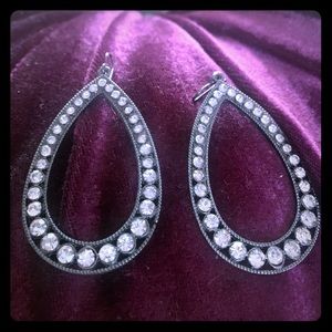 💐 3/$30 Crystal Large Teardrop earrings